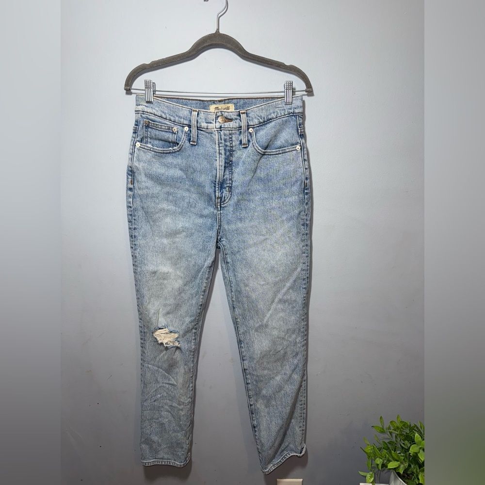 Madewell Women’s Light Wash Blue The Perfect Vintage Crop Jeans Size 28 EUC